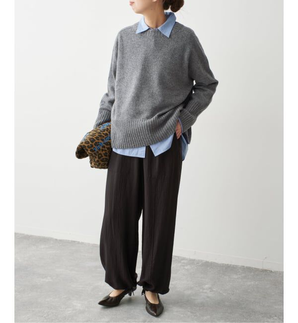 Spick and Span「ウォッシャブルウールボートネックプルオーバー」|ニット・セーター|