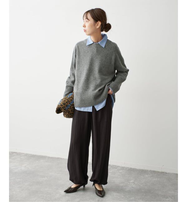 Spick and Span「ウォッシャブルウールボートネックプルオーバー」|ニット・セーター|
