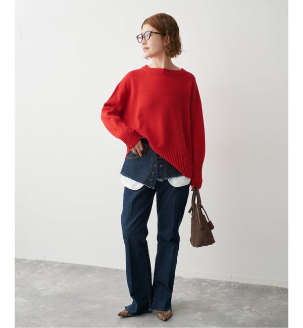 Spick and Span「ウォッシャブルウールボートネックプルオーバー」|ニット・セーター|