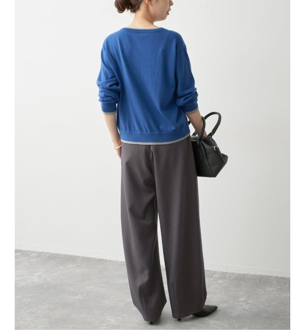 Spick and Span「PLカーブスラックスイージーパンツ」|スラックス|