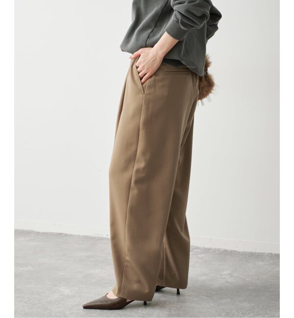 Spick and Span「PLカーブスラックスイージーパンツ」|スラックス|