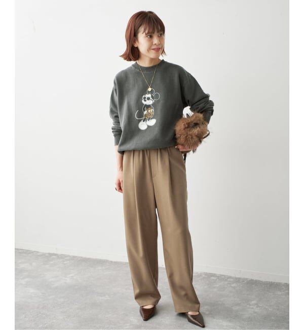 Spick and Span「PLカーブスラックスイージーパンツ」|スラックス|