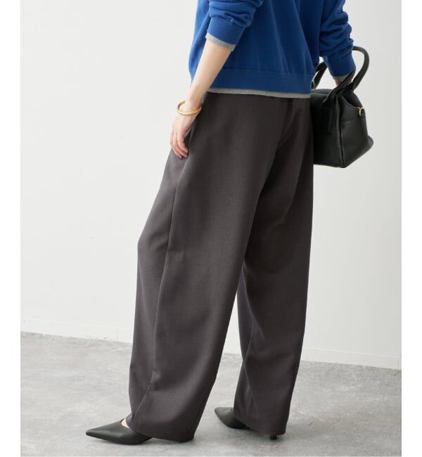Spick and Span「PLカーブスラックスイージーパンツ」|スラックス|