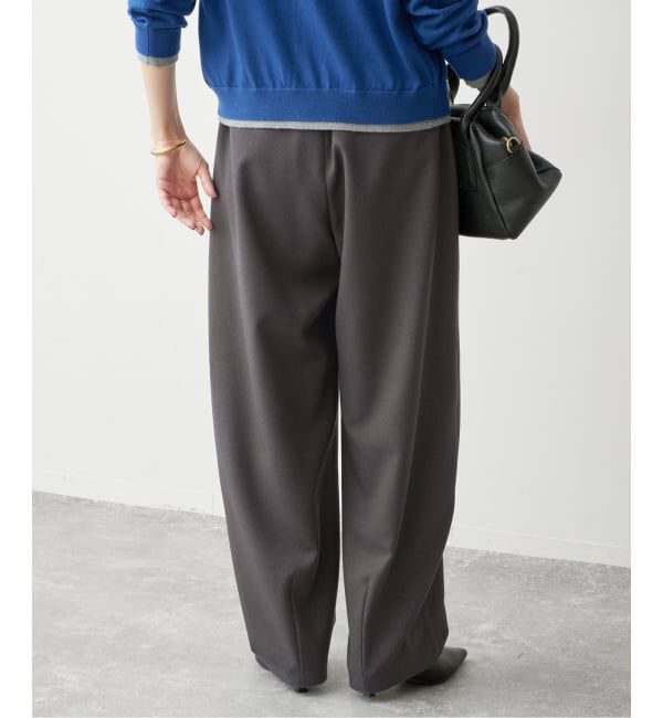 Spick and Span「PLカーブスラックスイージーパンツ」|スラックス|