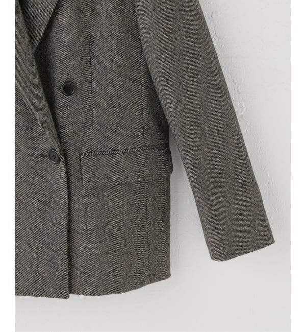 Spick and Span「《セットアップ可》メランジウールダブルブレストジャケット」|テーラードジャケット|