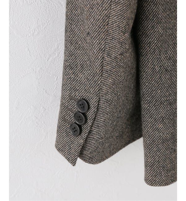 Spick and Span「《セットアップ可》メランジウールダブルブレストジャケット」|テーラードジャケット|