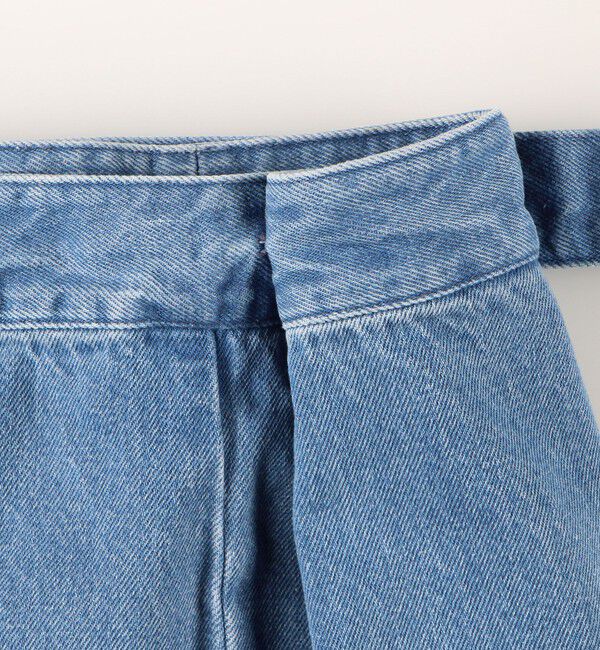 Rie Miller「【RM denim】ワンショルダーデニムジャンパースカート」|ワンピース|