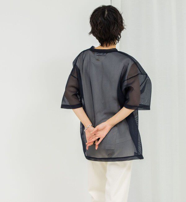 Rie Miller「ダンボールメッシュプリントTシャツ」|Tシャツ・カットソー|