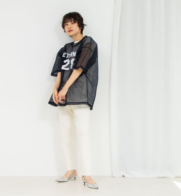 Rie Miller「ダンボールメッシュプリントTシャツ」|Tシャツ・カットソー|