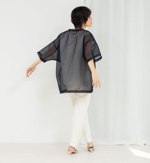 Rie Miller「ダンボールメッシュプリントTシャツ」|Tシャツ・カットソー|