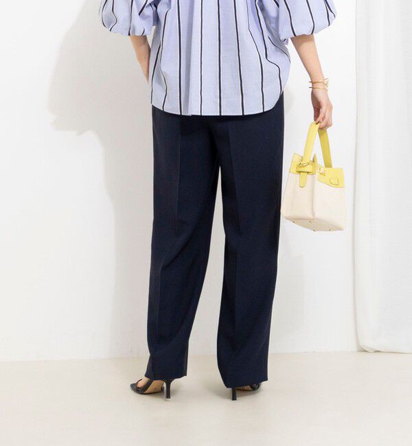 NOLLEY'S「《セットアップ対応》ウォッシャブルストレッチツイル愛されセミワイドパンツ」|その他|