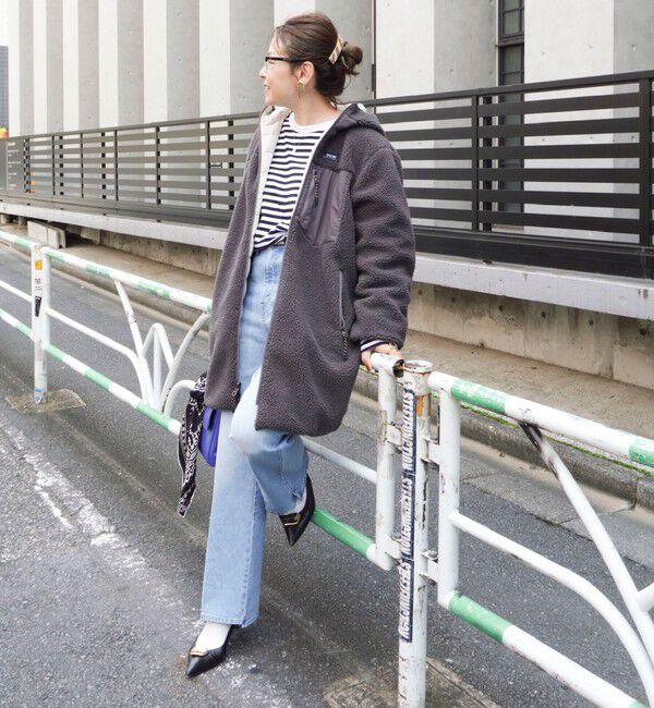 NOLLEY'S「【WEB＆一部店舗限定色アイテム】【TAION/タイオン】ボア&times;ダウンフードロング(リバーシブル)」|ダウン|