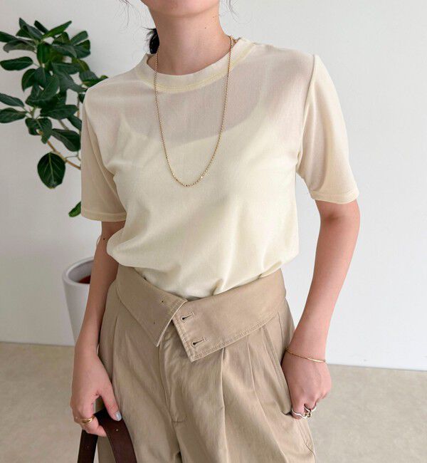 fredy emue「ベロア半袖Tシャツ」|Tシャツ・カットソー|