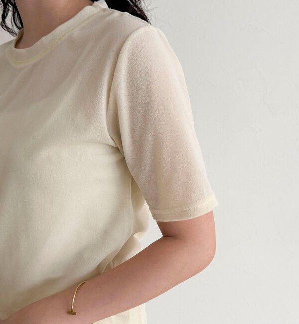 fredy emue「ベロア半袖Tシャツ」|Tシャツ・カットソー|