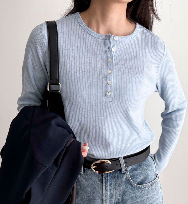 fredy emue「シアーテレコヘンリーネックプルオーバー」|Tシャツ・カットソー|