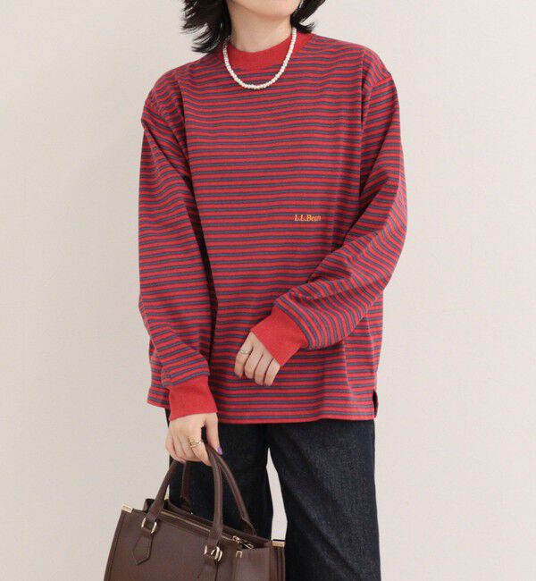 fredy emue「【L.L.Bean/エル・エル・ビーン】Union Long-Sleeve Stripe Tee」|Tシャツ・カットソー|レッド系その他