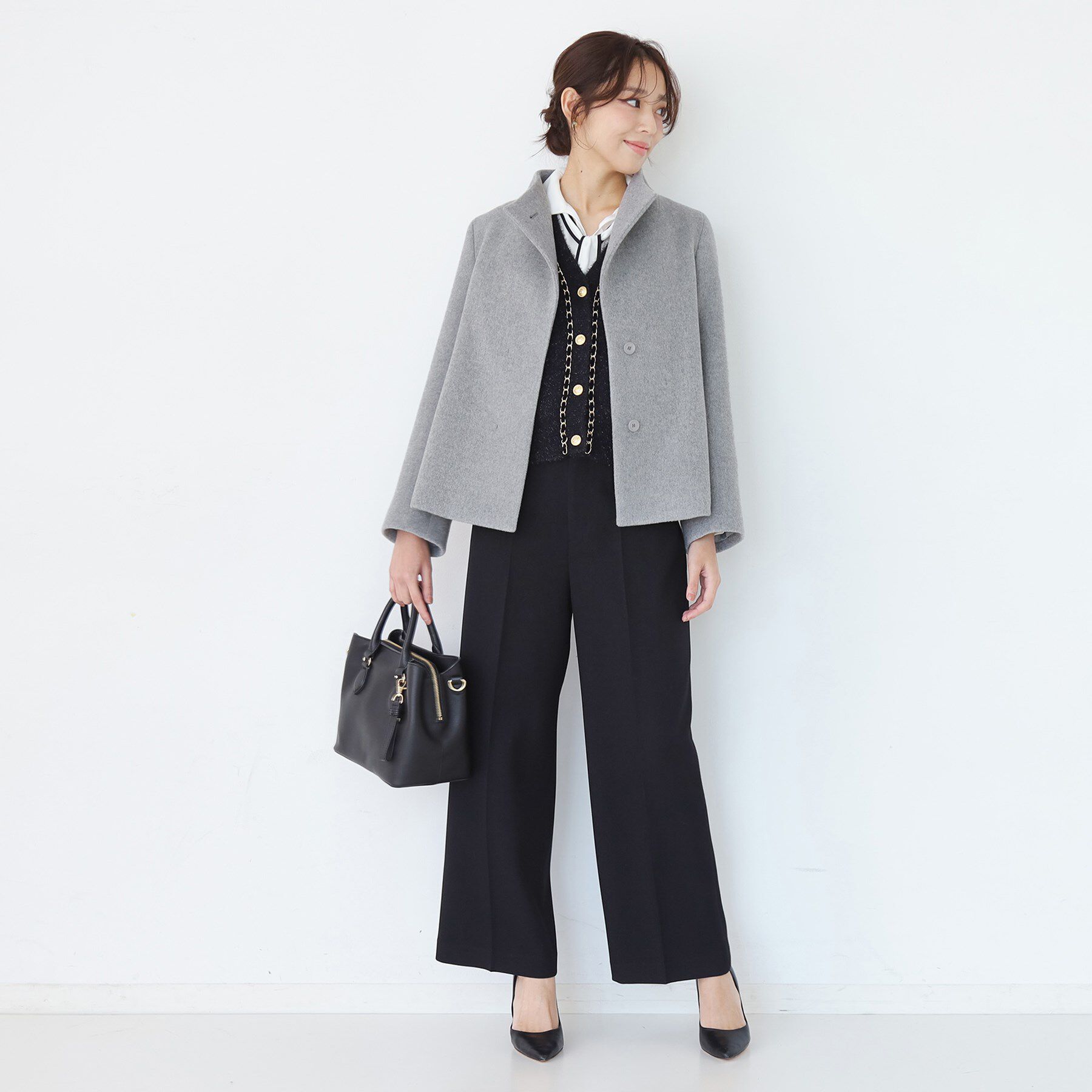 COUP DE CHANCE「【日本製】スタンドカラーのショート丈コート」|その他|