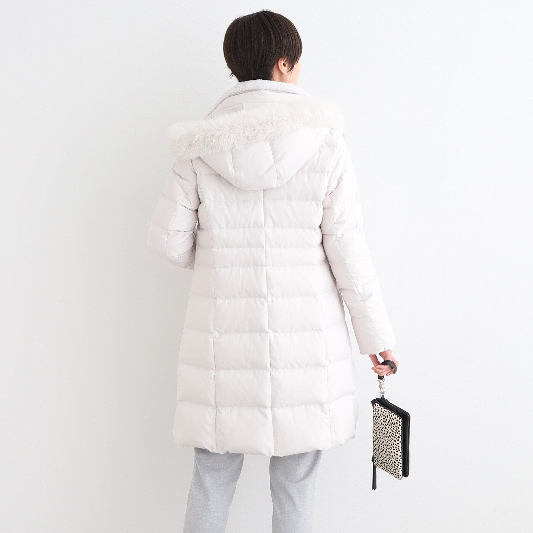 INDIVI「【名品／撥水／抗菌防臭】ロング リサイクルダウンコート」|ダウン|