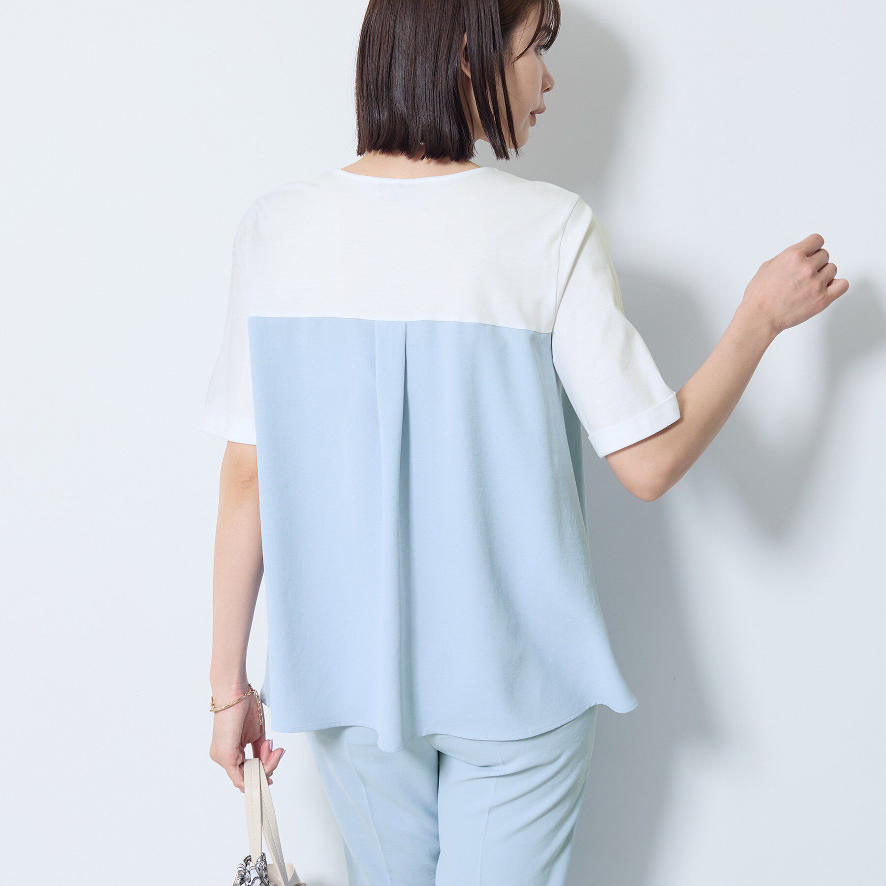 INDIVI「【着る日傘／SETUP可能】ビスチェレイヤード風トップス」|Tシャツ・カットソー|