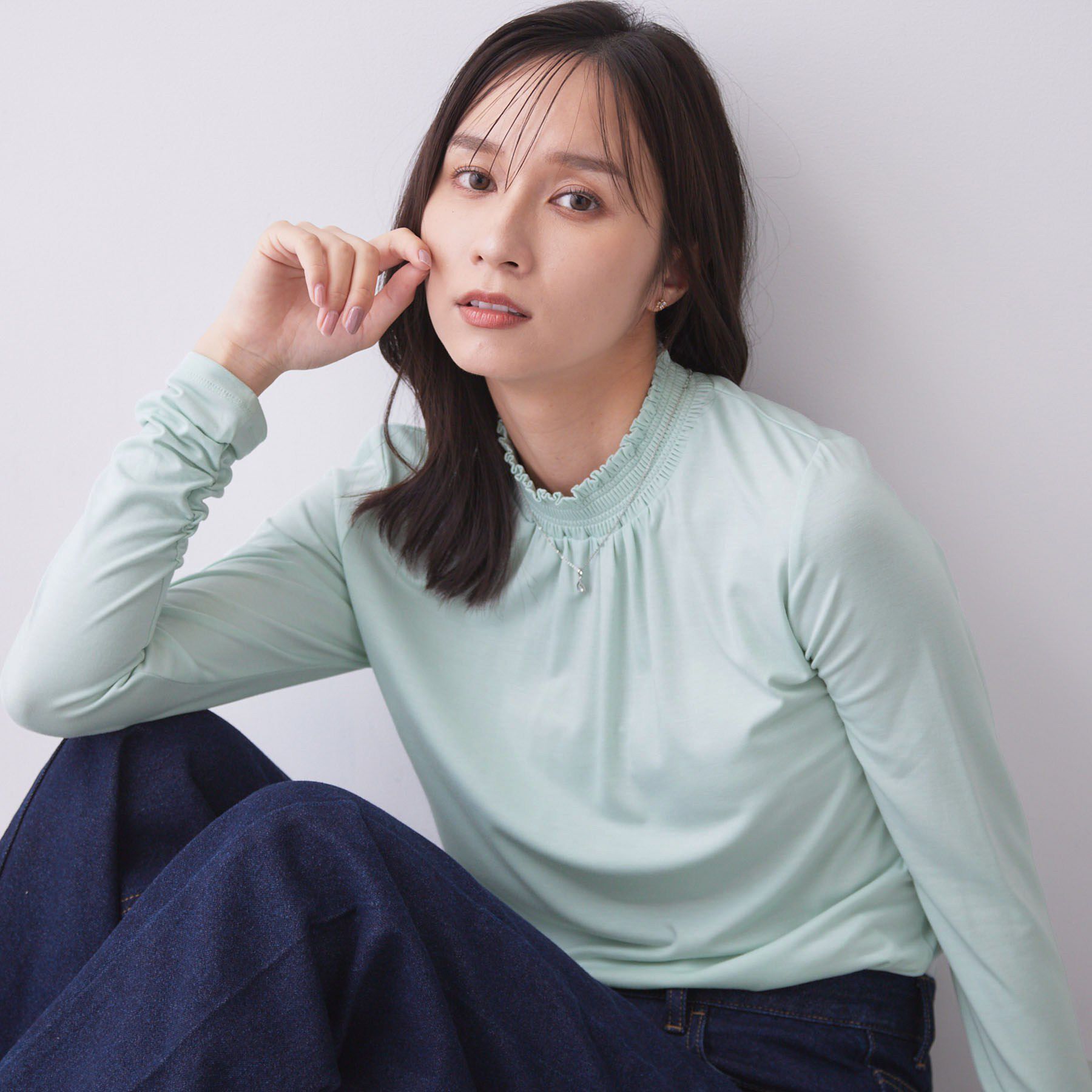index「【吸湿発熱／S-3L】シャーリングインナー《洗濯機OK／抗菌防臭》」|Tシャツ・カットソー|