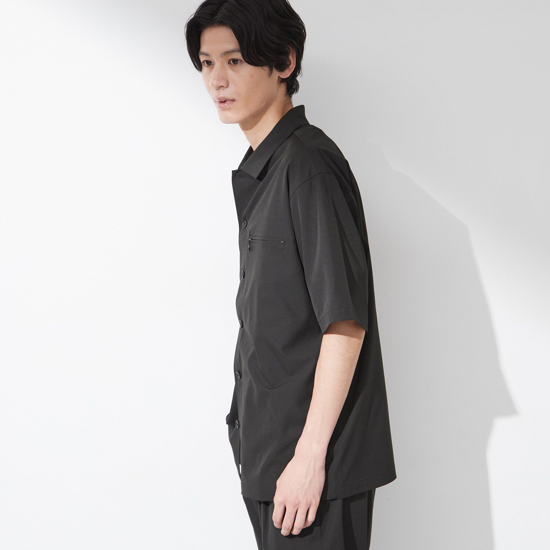 THE SHOP TK「【吸水速乾／防シワ／マシンウォッシャブル】ハイドロクール 半袖シャツ」|シャツ・ブラウス|