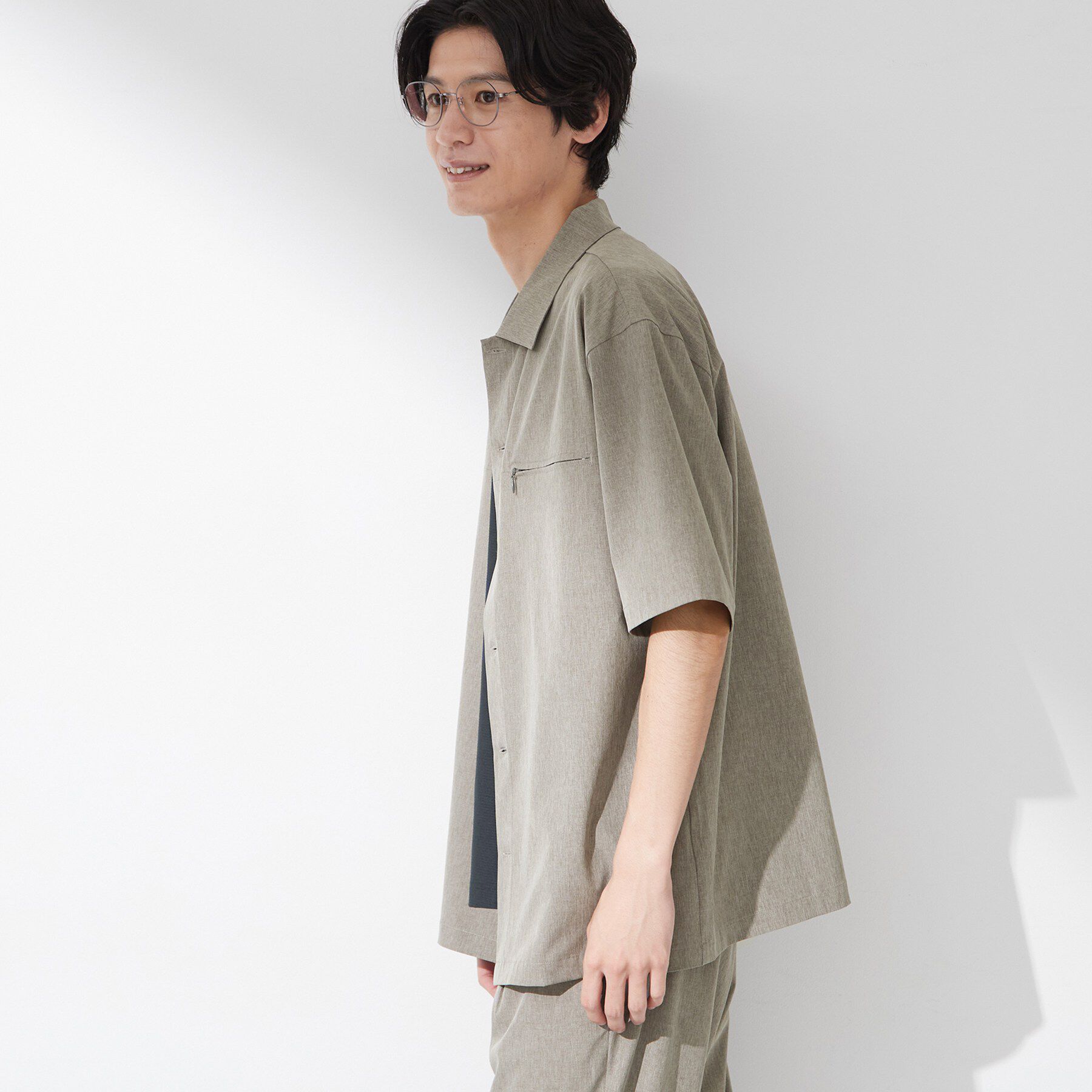 THE SHOP TK「【吸水速乾／防シワ／マシンウォッシャブル】ハイドロクール 半袖シャツ」|シャツ・ブラウス|