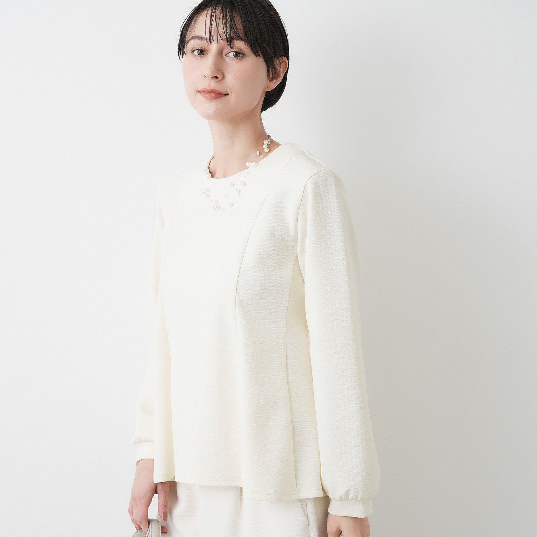 Dessin「【入卒/セレモニー/セットアップ可能】カットジョーゼット2WAYトップス」|シャツ・ブラウス|