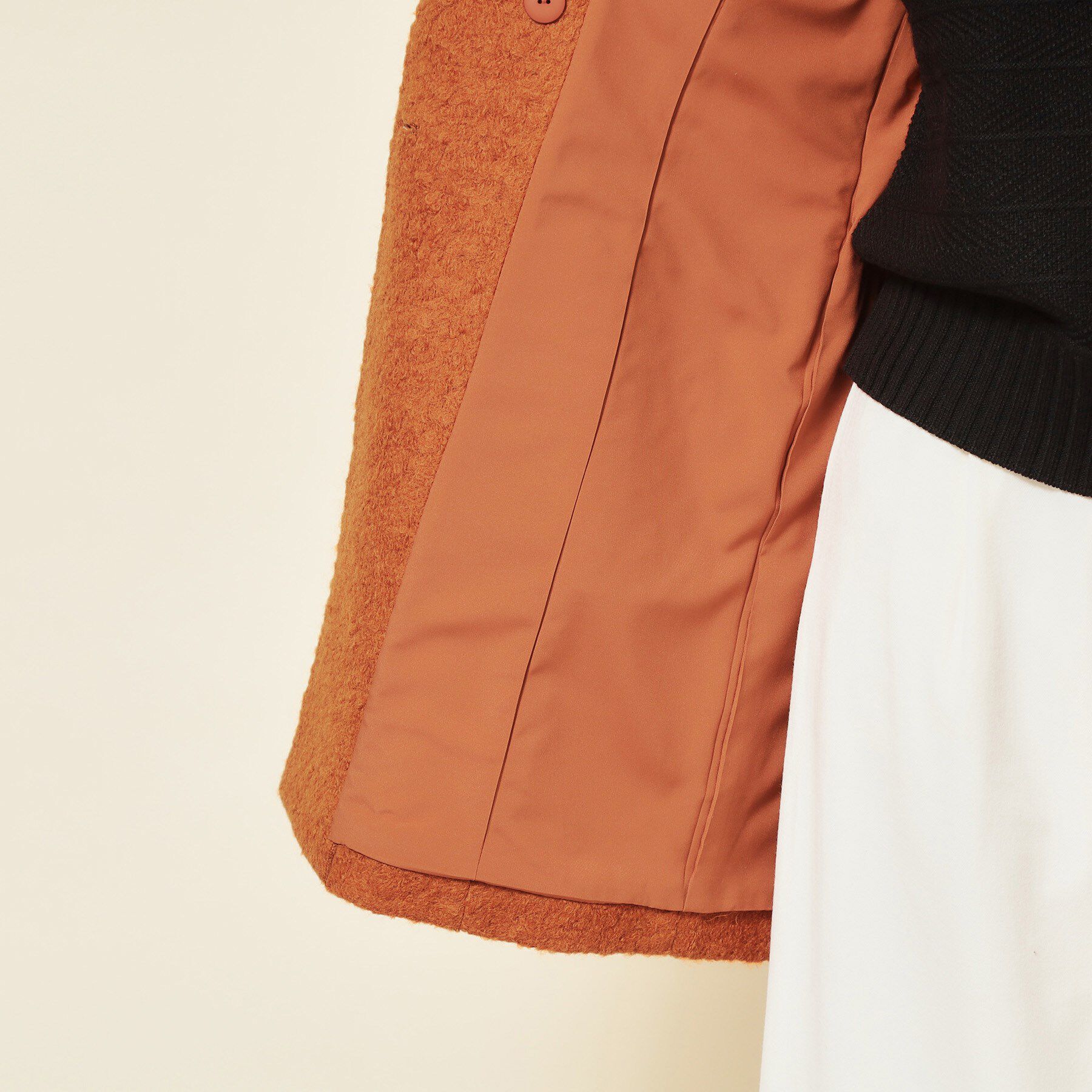 SunaUna「【COLLECTION LINE】ブークレーコート」|チェスターコート|