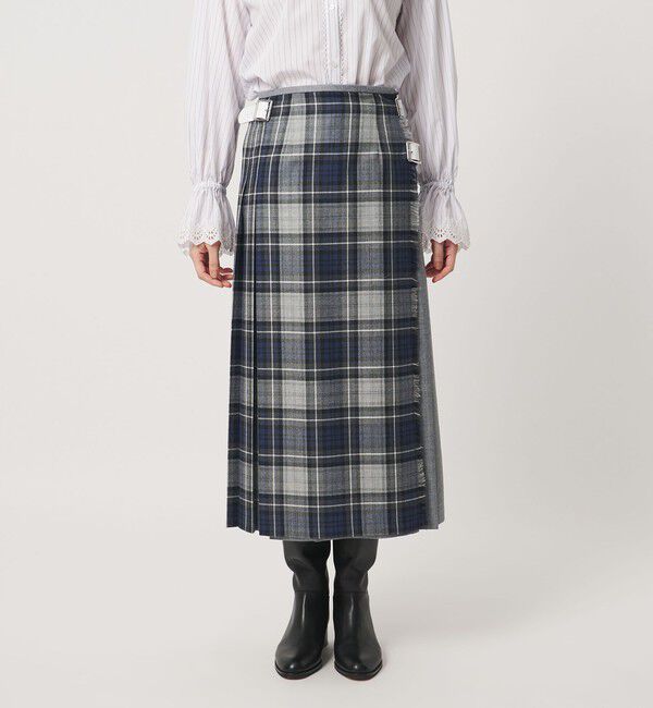 UNITED ARROWS「【別注】＜O'NEIL of DUBLIN＞コンビ チェック プリーツスカート」|スカート|