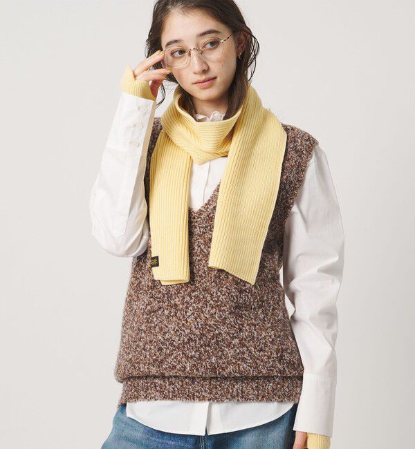 UNITED ARROWS「【別注】＜BATONER＞ソリッド マフラー」|マフラー|