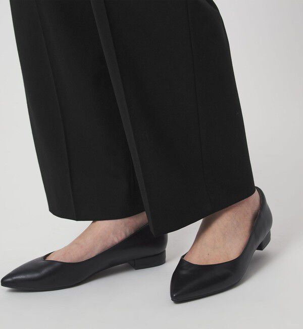 UNITED ARROWS green label relaxing「［size SHORT/TALLあり］カチリラ ストレート パンツ ブラック」|スラックス|