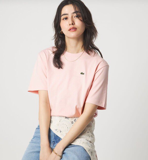 UNITED ARROWS green label relaxing「＜LACOSTE＞ショートスリーブ Tシャツ」|Tシャツ・カットソー|LT.PINK