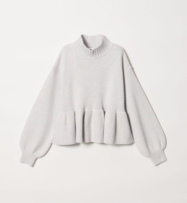 EMMEL REFINES「＜EMMEL REFINES＞EM TRNT ペプラム クルーネック ニットプルオーバー」|ニット・セーター|