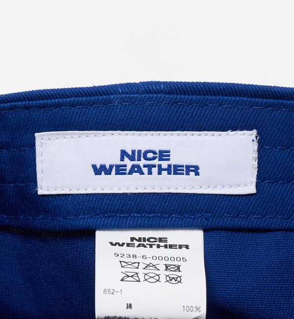 NICE WEATHER「＜NICE WEATHER＞ロゴ キャップ」|キャップ・キャスケット|