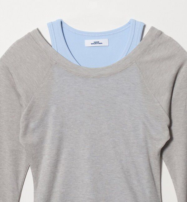 NICE WEATHER「＜NICE WEATHER＞レイヤード カットソー」|Tシャツ・カットソー|