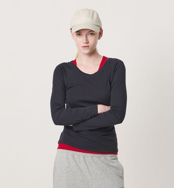 NICE WEATHER「＜NICE WEATHER＞レイヤード カットソー」|Tシャツ・カットソー|