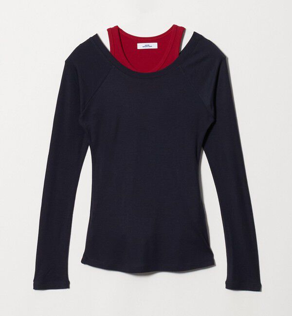 NICE WEATHER「＜NICE WEATHER＞レイヤード カットソー」|Tシャツ・カットソー|
