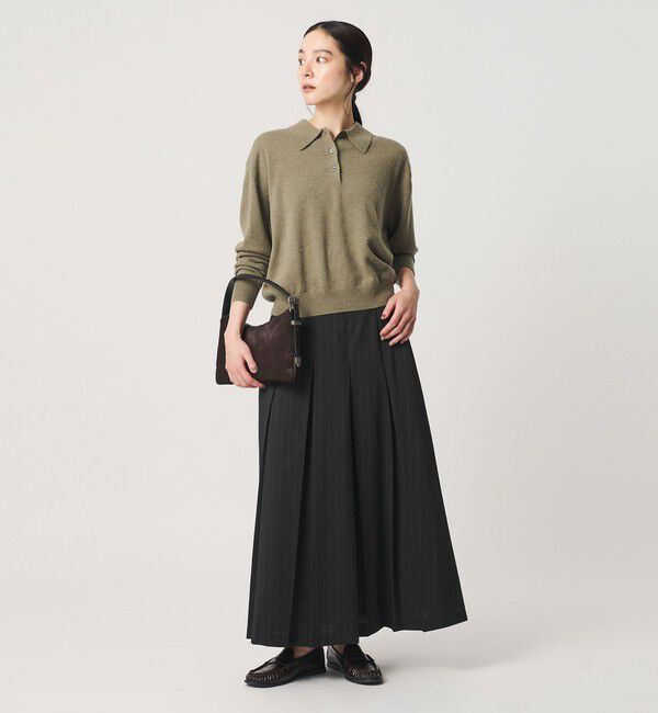 BEAUTY&YOUTH UNITED ARROWS「ソリッド＆ストライプ ワイドプリーツスカート」|スカート|