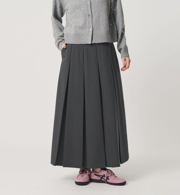 BEAUTY&YOUTH UNITED ARROWS「ソリッド＆ストライプ ワイドプリーツスカート」|スカート|