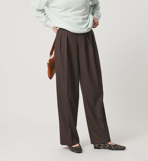 BEAUTY&YOUTH UNITED ARROWS「シャドーストライプ タック ワイドパンツ ウォッシャブル」|その他|