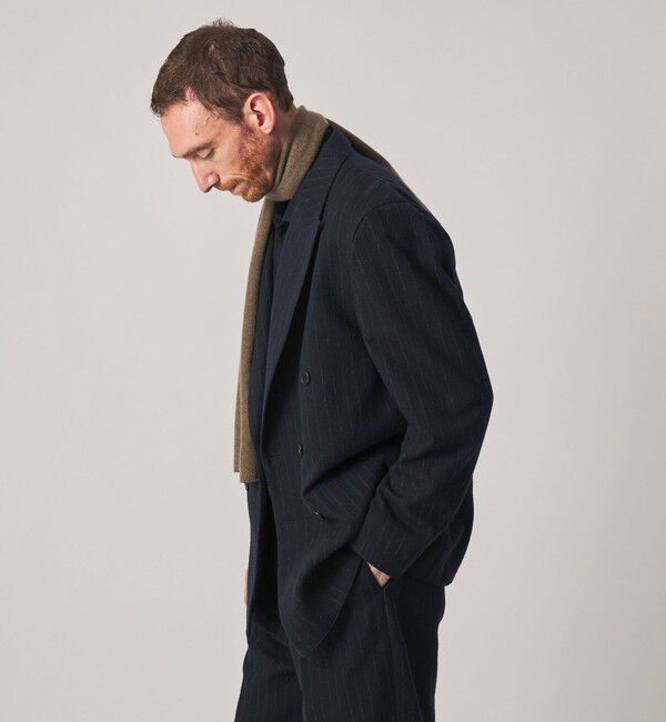 STEVEN ALAN「＜Steven Alan＞ ブラッシュド フランネル ダブルブレステッド 6B ジャケット」|テーラードジャケット|