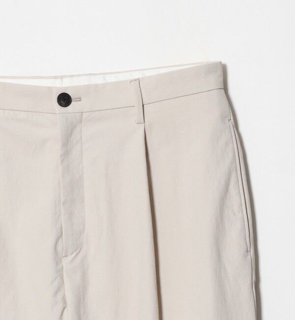 BEAUTY&YOUTH UNITED ARROWS「カルゼ ナイロン 1プリーツ テーパード パンツ NO.10」|チノ|