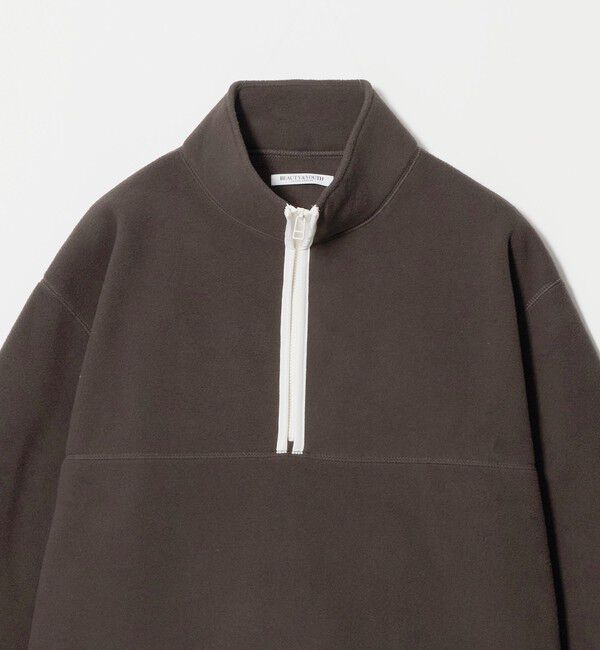 BEAUTY&YOUTH UNITED ARROWS「フリース ハーフジップ プルオーバー」|Tシャツ・カットソー|