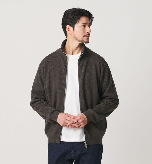 BEAUTY&YOUTH UNITED ARROWS「【WEB限定 WARDROBE SMART】ウォッシャブル ドライバーズジャケット」|カーディガン|