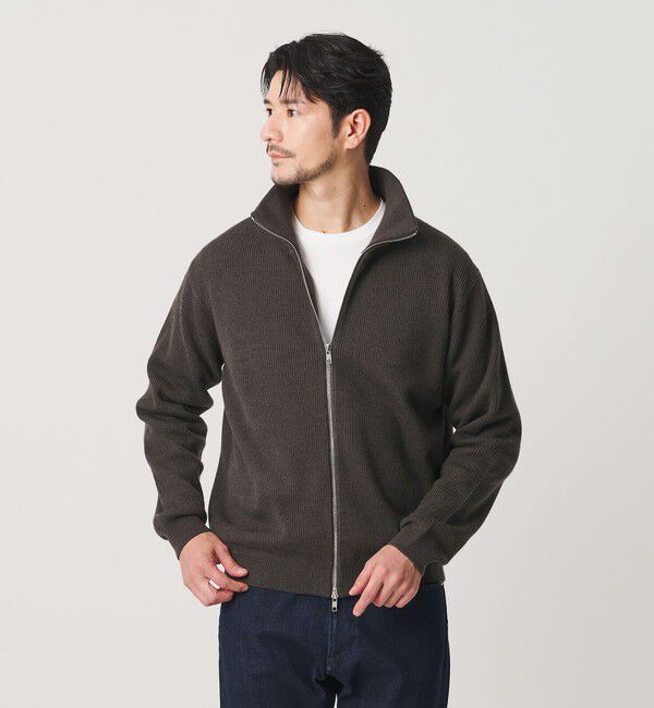 BEAUTY&YOUTH UNITED ARROWS「【WEB限定 WARDROBE SMART】ウォッシャブル ドライバーズジャケット」|カーディガン|