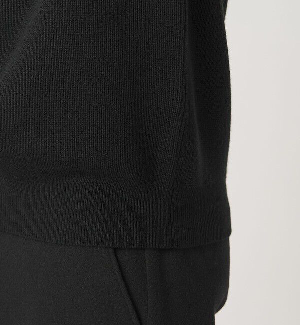 BEAUTY&YOUTH UNITED ARROWS「【WEB限定 WARDROBE SMART】マシーンウォッシャブル ウールミックス アゼ モックネック」|ニット・セーター|