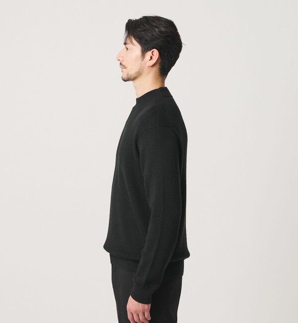 BEAUTY&YOUTH UNITED ARROWS「【WEB限定 WARDROBE SMART】マシーンウォッシャブル ウールミックス アゼ モックネック」|ニット・セーター|