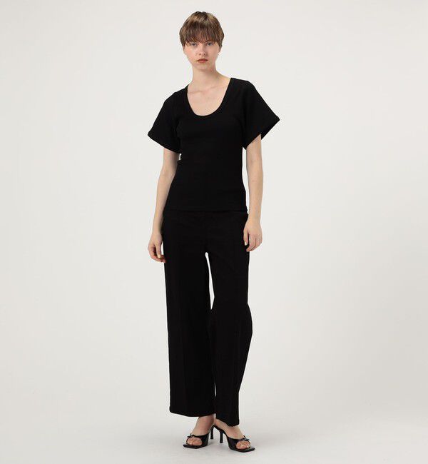 TOMORROWLAND GOODS「BY MALENE BIRGER LUNAI　UネックTシャツ」|Tシャツ・カットソー|