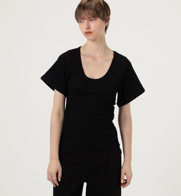 TOMORROWLAND GOODS「BY MALENE BIRGER LUNAI　UネックTシャツ」|Tシャツ・カットソー|
