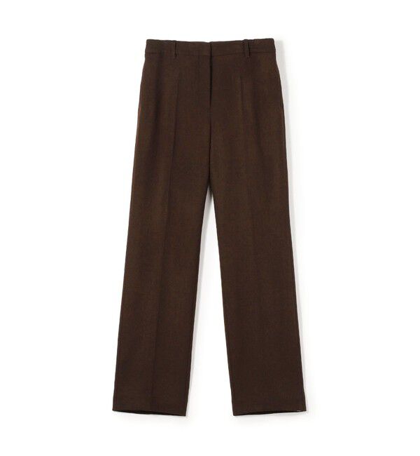 DES PRES「ナチュラルストレッチウール スリムパンツ」|スラックス|47 ブラウン